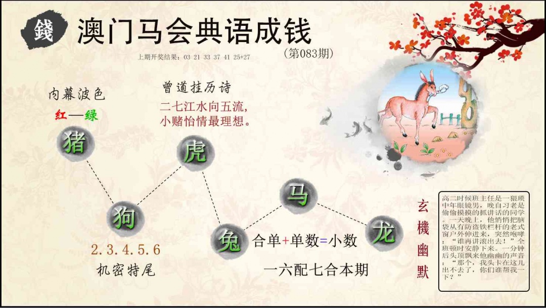 083期典语成钱[图]